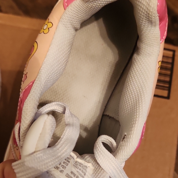 Barbie Pink and White Sneakers with Floral Design - Picture 10 of 11